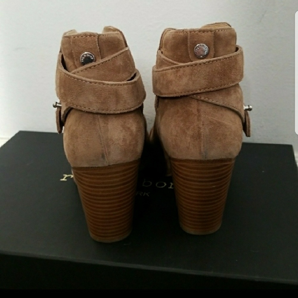 New [Rag & Bone] Harrow Camel Suede Booties Boots - image 2